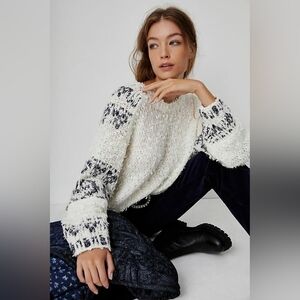 Anthropologie Pilcro Petra Feathered Sweater Size S